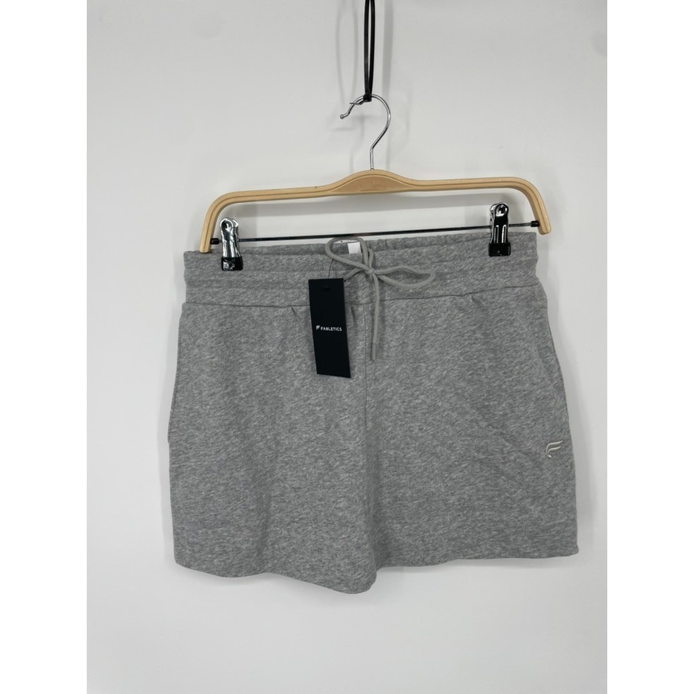 Fabletics Year Round Terry Mini Skirt Womens Small Classic Gray Heather Boho NWT